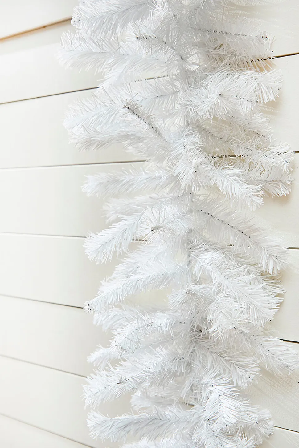 9' x 12" White Crystal Spruce Garland