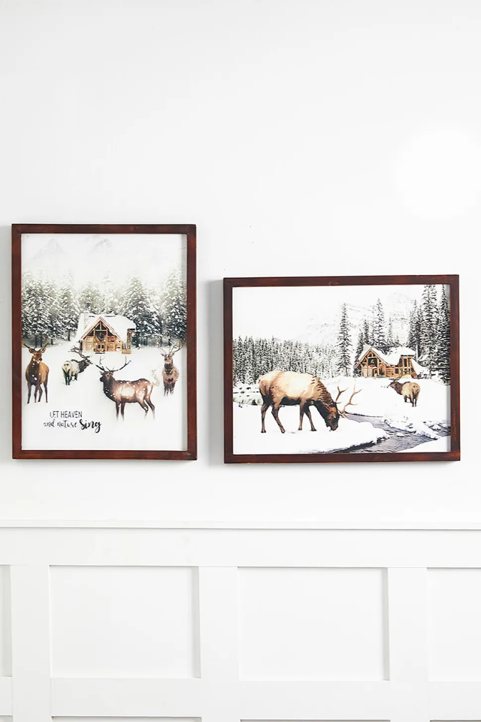 15" x 19" Woodland Scene Wood Wall Art