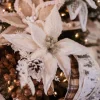 24” x 13.5" Woolly/Fur Poinsettia Stem