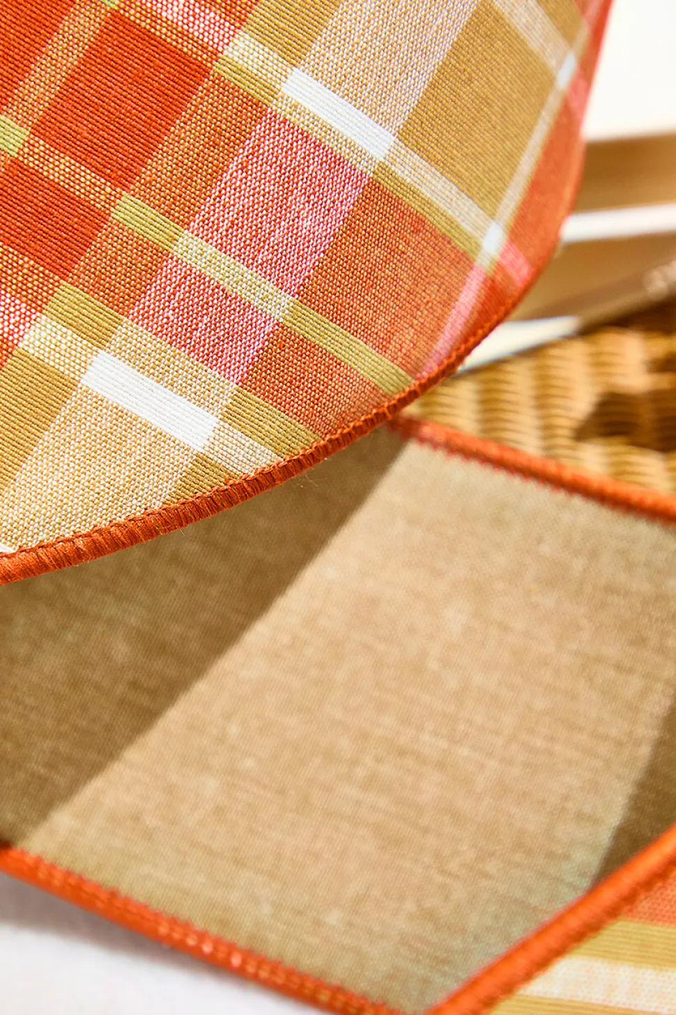 4" x 5 Yard Harvest Fall Plaid Ribbon